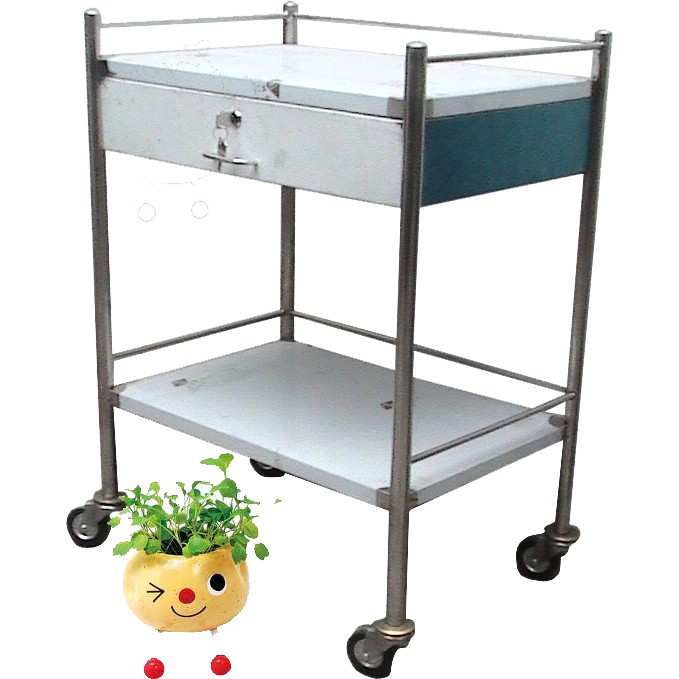 * Xe đẩy dụng cụ 30x40/ 40x60 2 tầng,xe đẩy dụng cụ inox 201