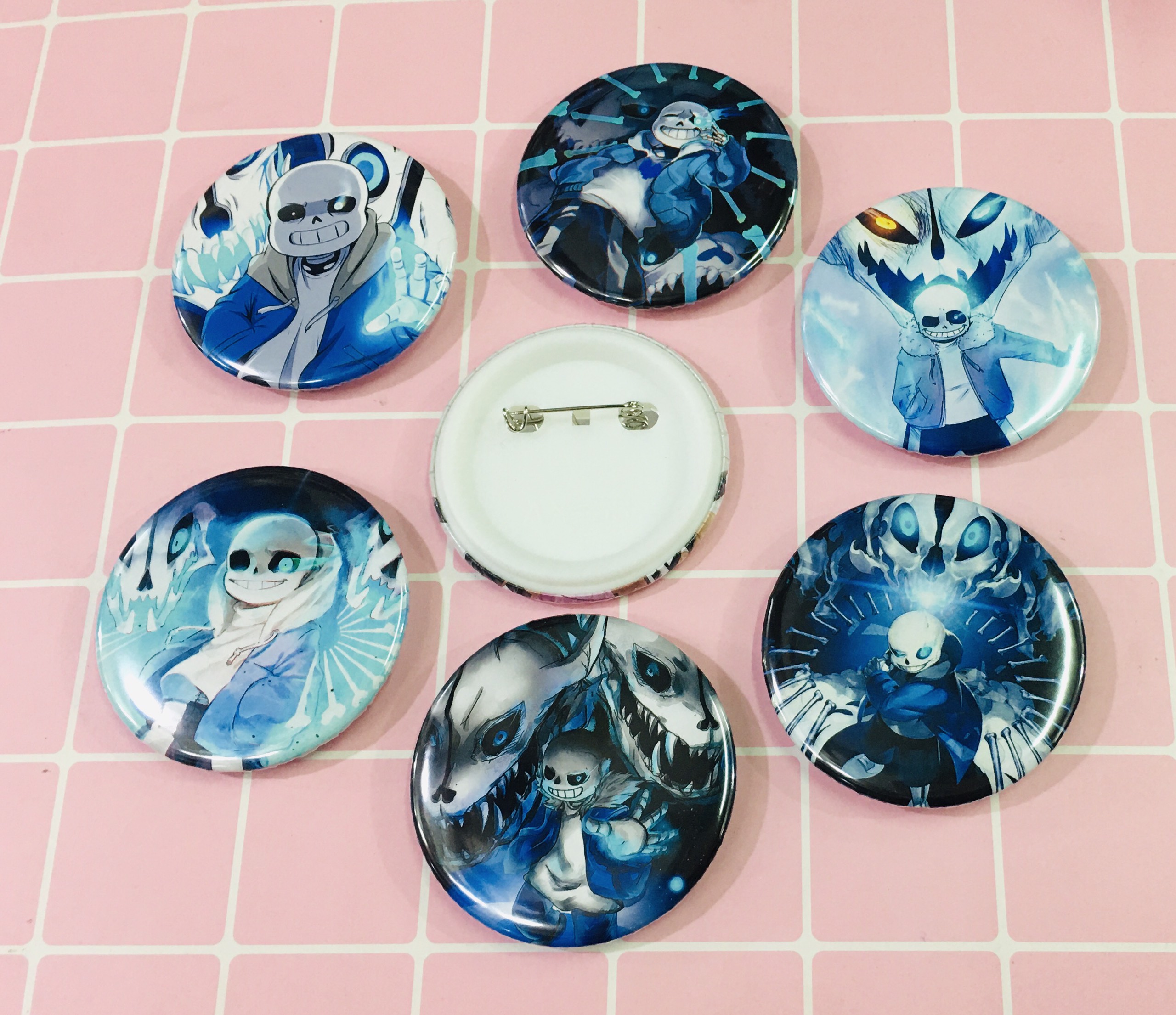Set 3-5 huy hiệu Sans Undertale ảnh khác nhau