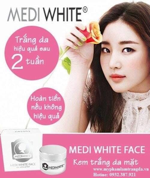 [HCM]Kem dưỡng trắng da mặt Medi White Face ( chính hãng )