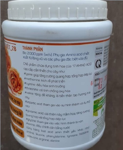 Phân bón vi lượng Amino Acid