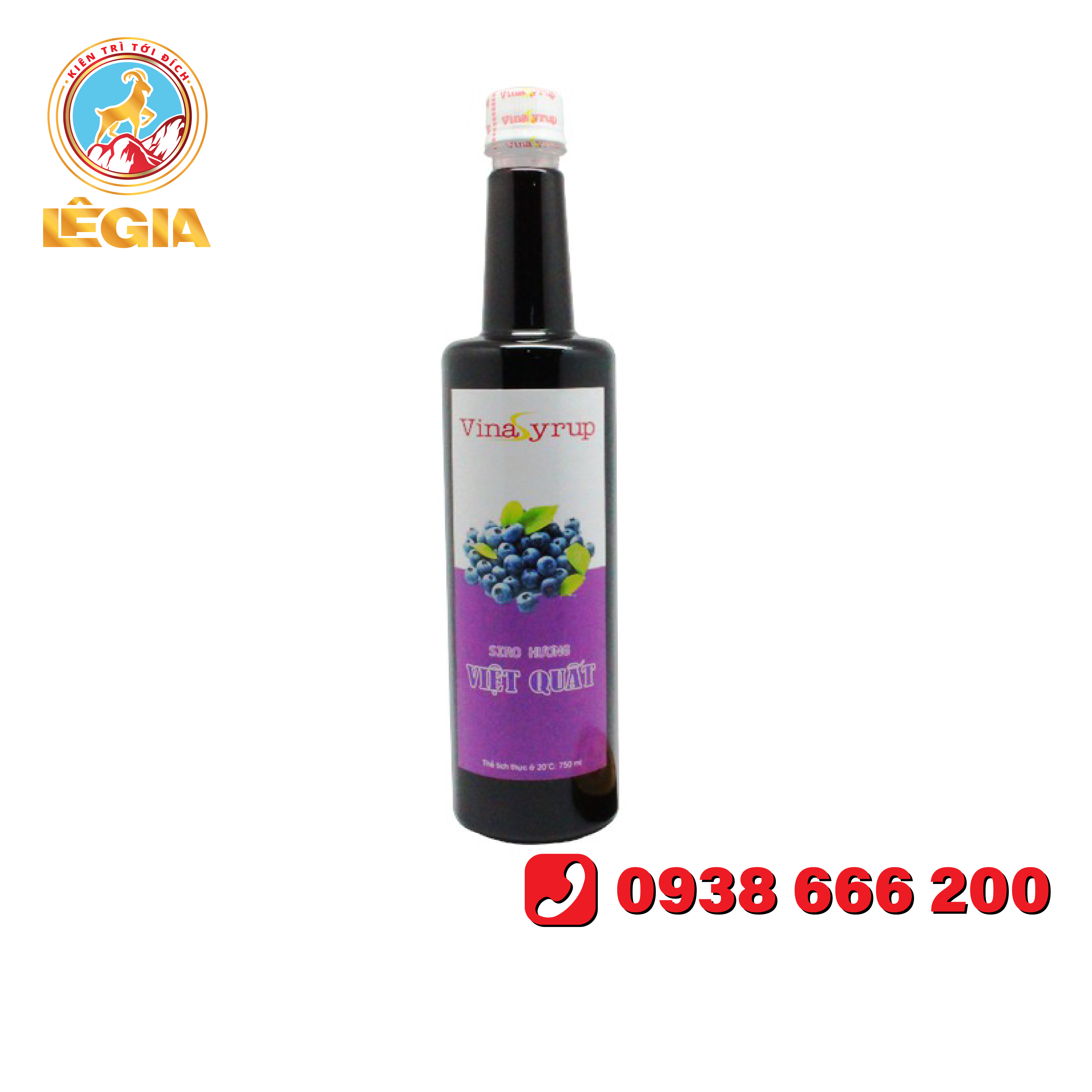 SIRO VINA VIỆT QUẤT 750ML ( VINA BLUEBERRY SYRUP )