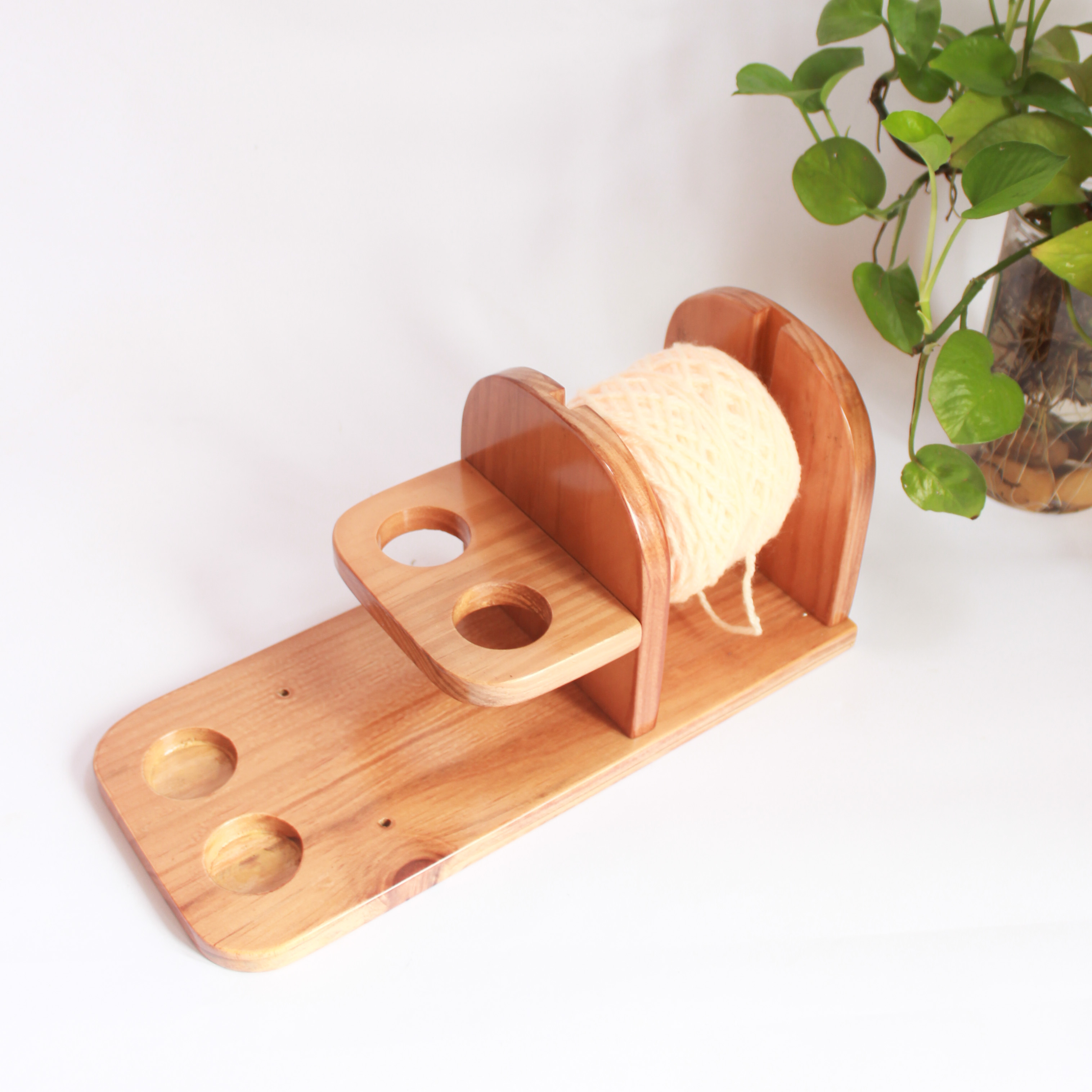 Giá Đỡ Len Sợi Đan Móc Điều Chỉnh Được Chiều Dài Chất Liệu Gỗ Sồi Cao Cấp Tiện Lợi