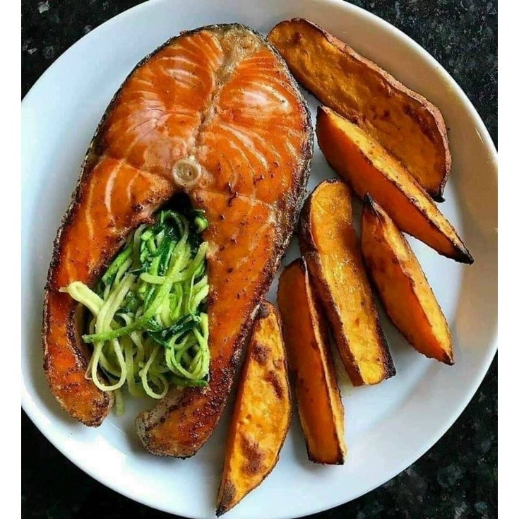 ￼Cá hồi cắt khúc 1kg (giao tphcm)