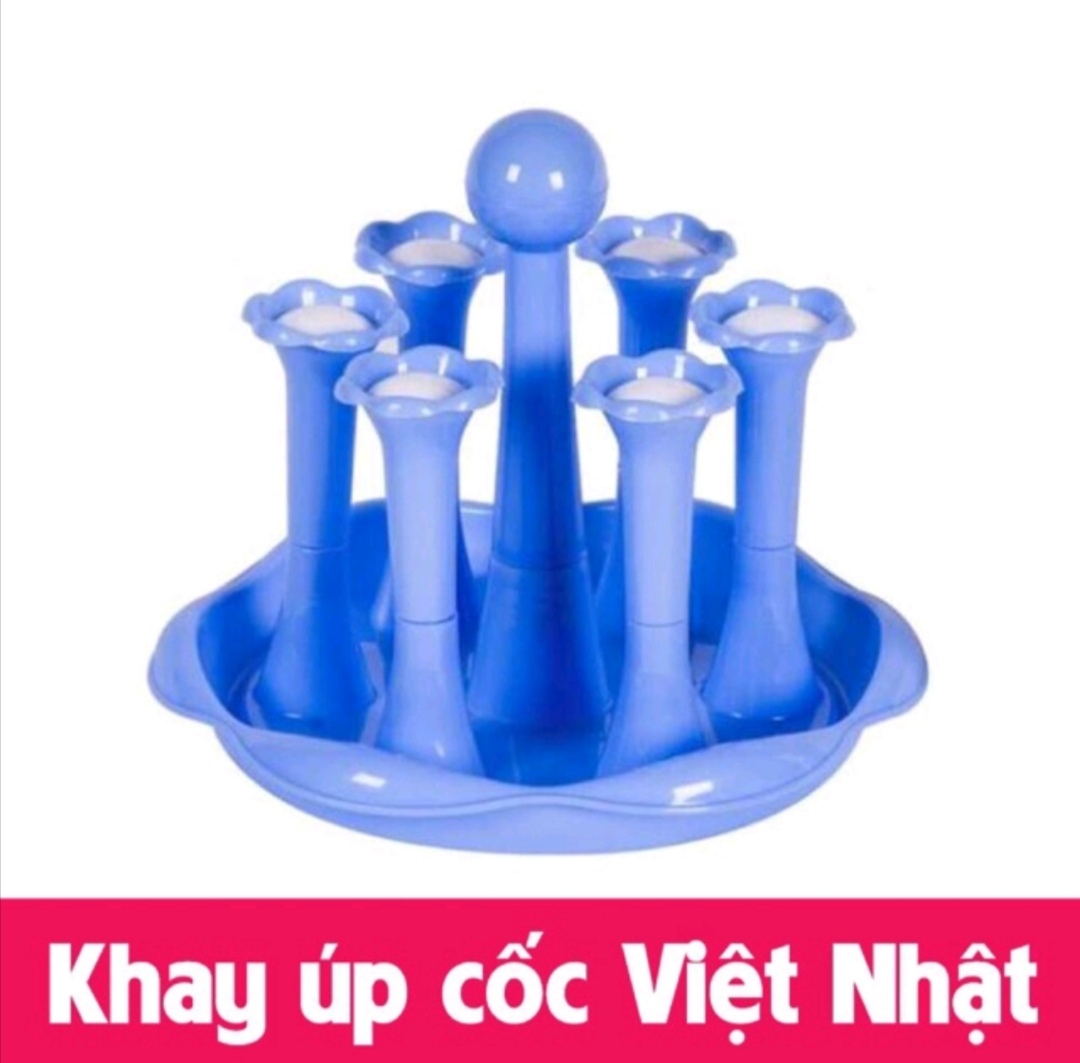 Khay úp cốc, ly nhựa Việt Nhật cao cấp. Để cốc ráo nước, tránh bụi bẩn. Hàng Việt Nam chất lượng cao (QM255)
