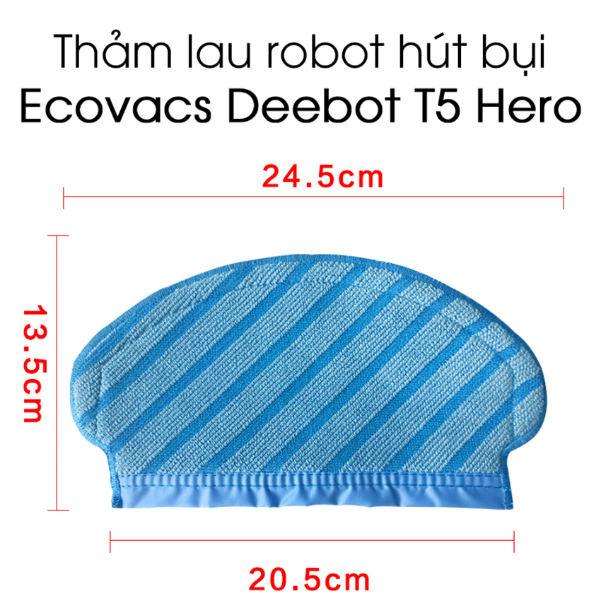 Khăn lau robot hút bụi ecovacs deebot t5 hero - chính hãng