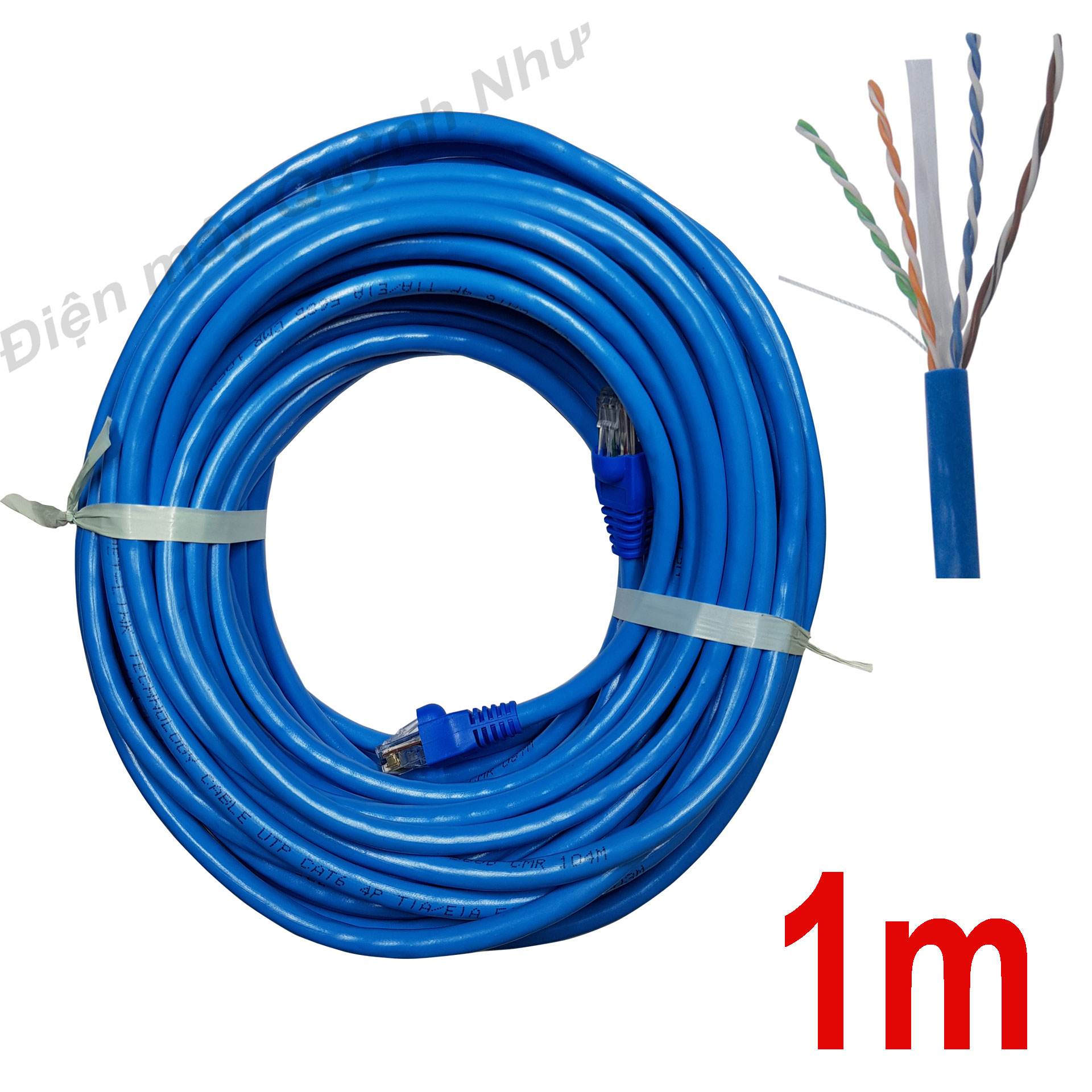 [HCM]1m Dây mạng (cáp lan) CAT6 bấm sẵn 2 đầu