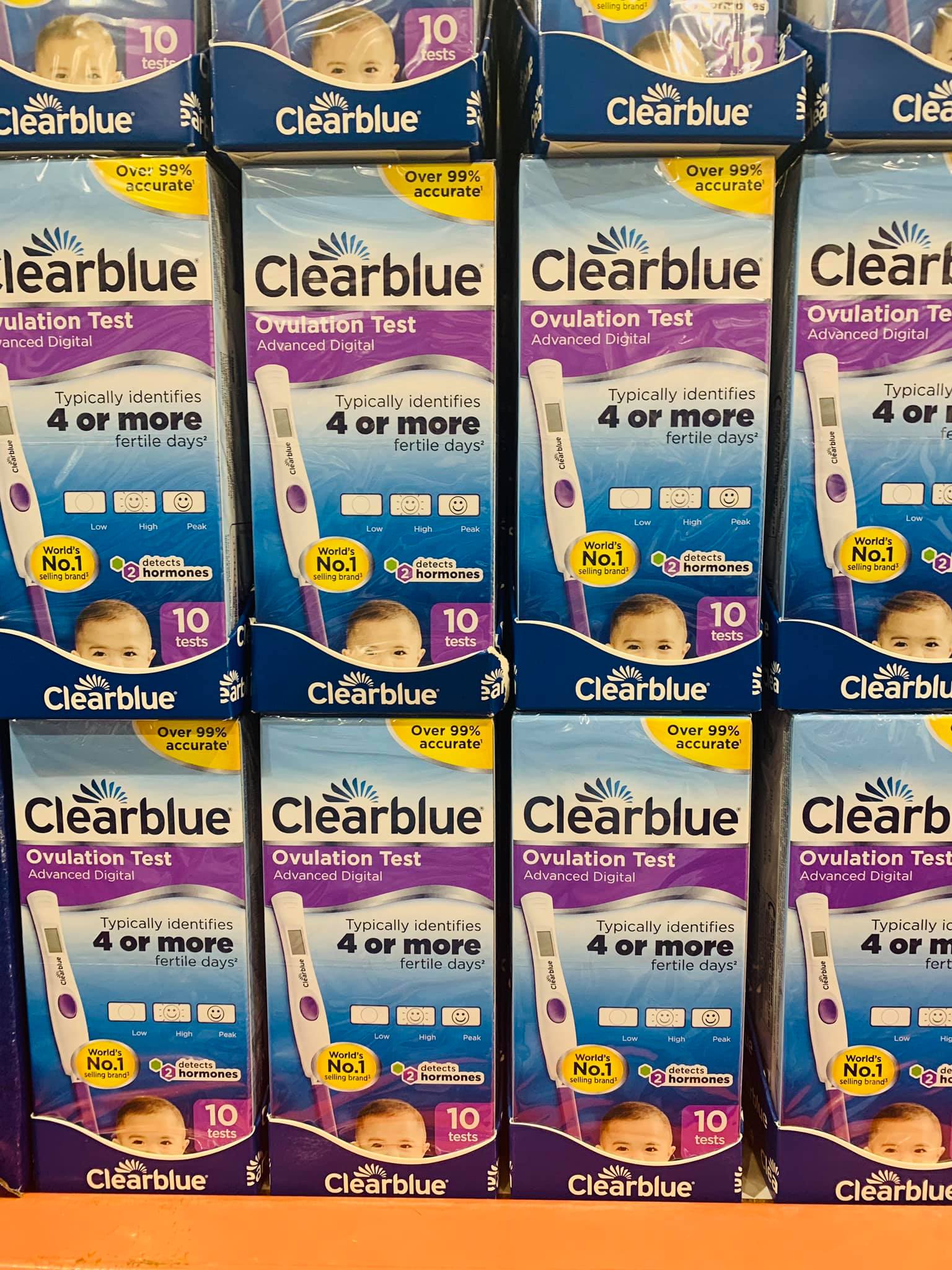 Clearblue 4 or More Ovulation Test Strips with 2 and 3 Steps Showing Australia