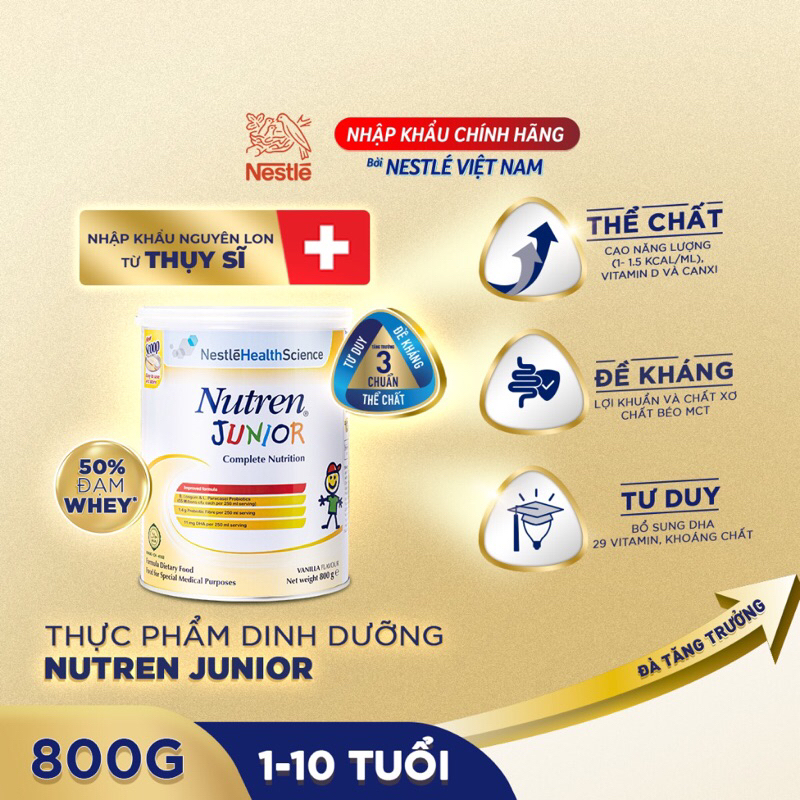 Combo 2 lon Sữa bột Nutren Junior 800gr