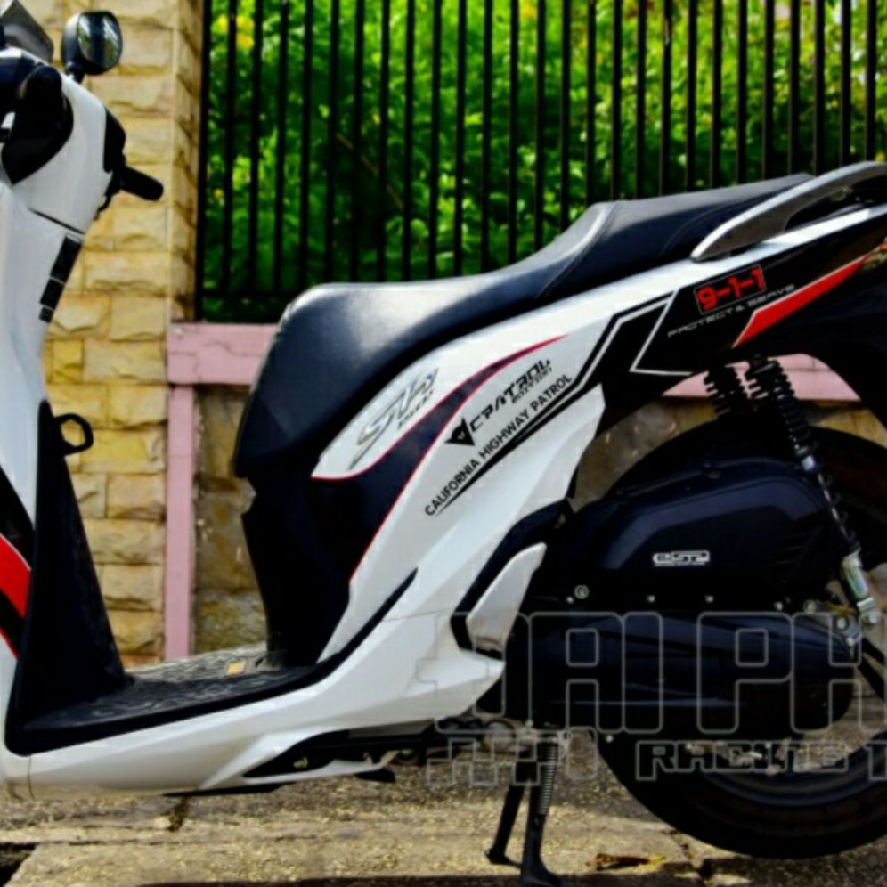 [HCM]Tem xe SH 2017-2020  tem rời 3 lớp bóng dán xe trắng cao cấp vip