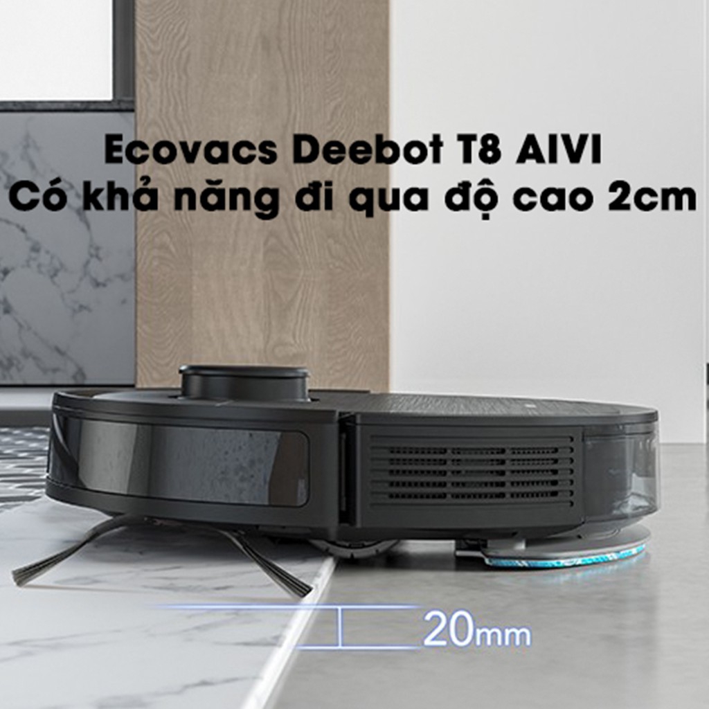 Robot lau nhà tự động đổ rác DEEBOT T8 AIVI Plus mới 100%