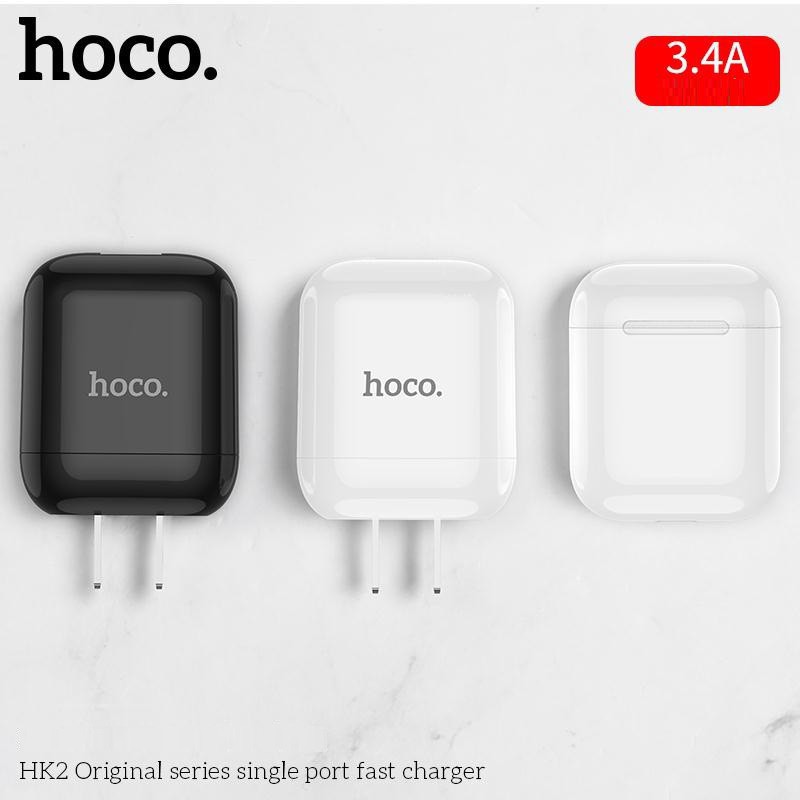 Sạc Nhanh Hoco HK2 Plus 3.4A 2 cổng USB BLUETECH
