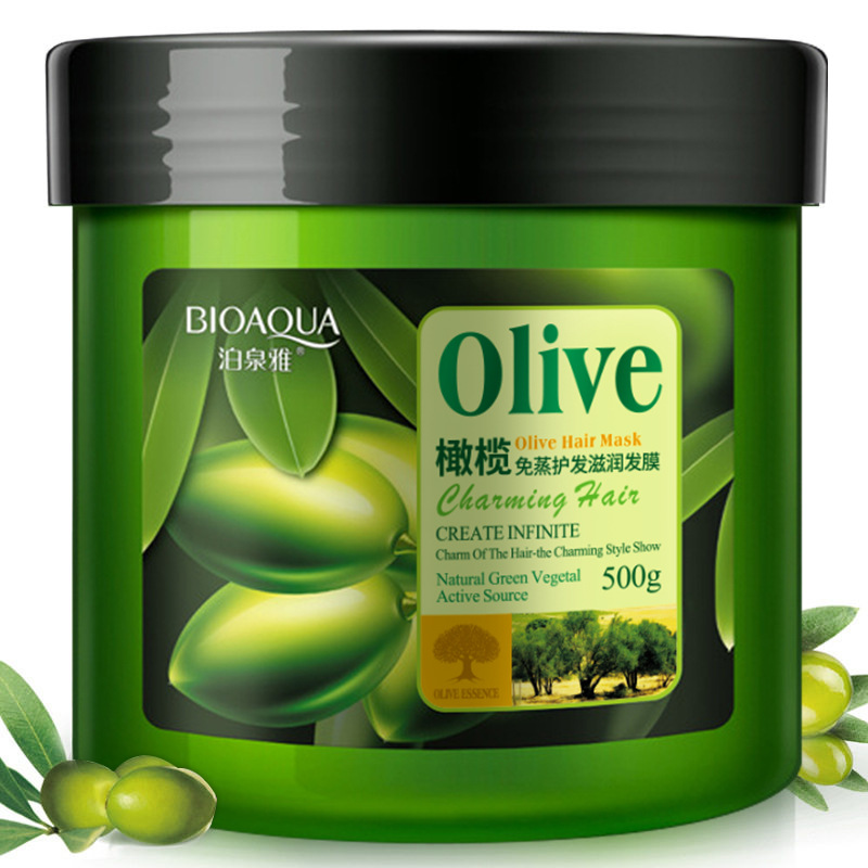 Kem ủ tóc Olive Bioaqua siêu mềm  500ml