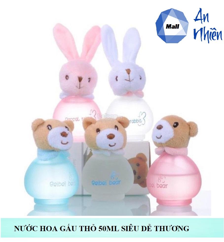 [HCM]Nước Hoa Gấu Thỏ 50ml Siêu Thơm - Mẫu mới