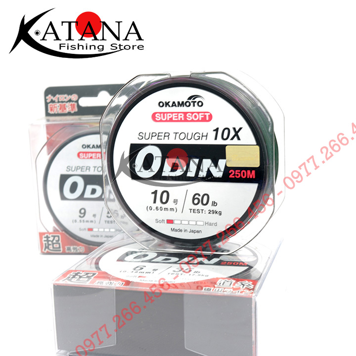[HCM]Cước Câu Okamoto ODIN - Chính hãng cuộn 250m