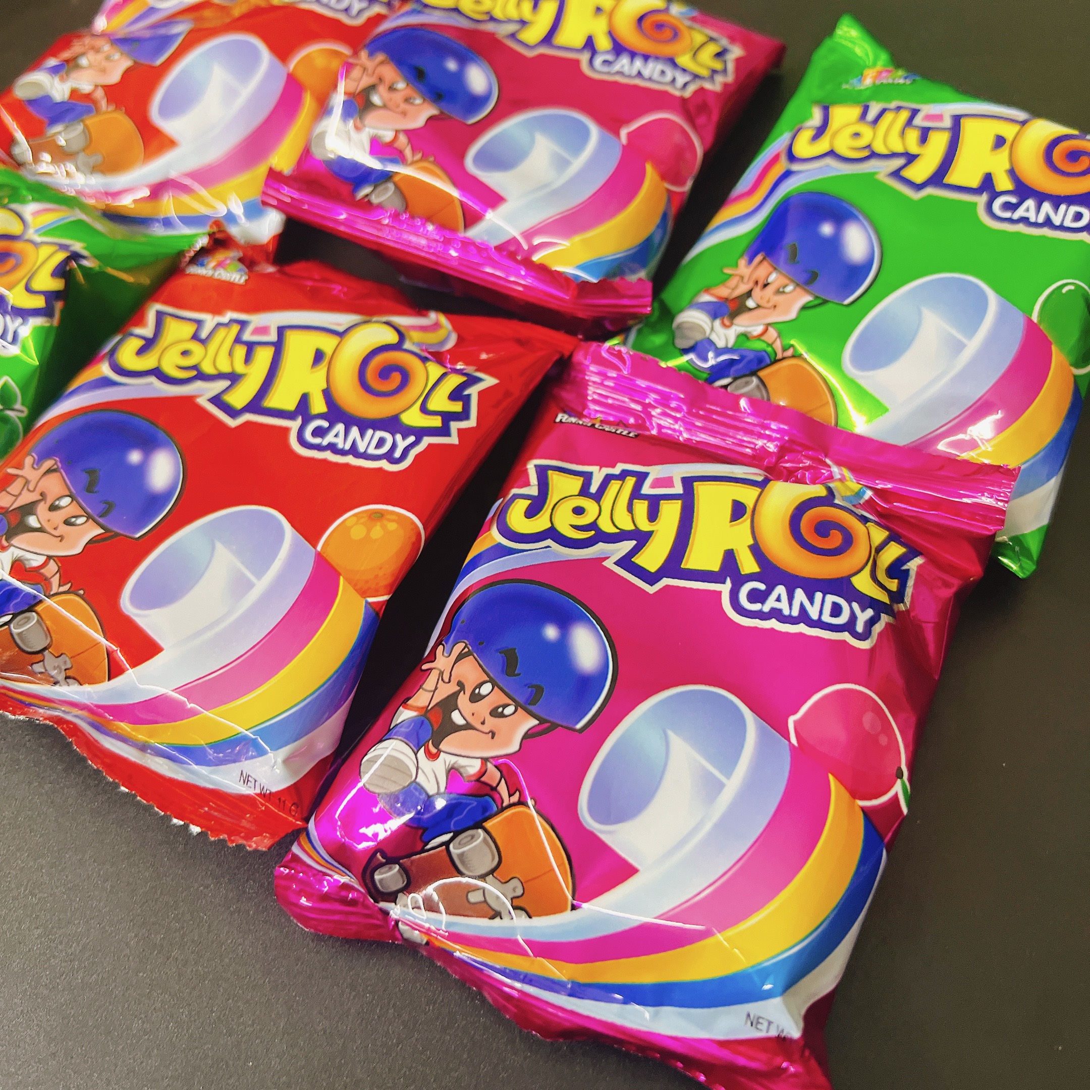 Kẹo dẻo cuộn Jelly Roll vị trái cây Thái Lan (gói 11g)