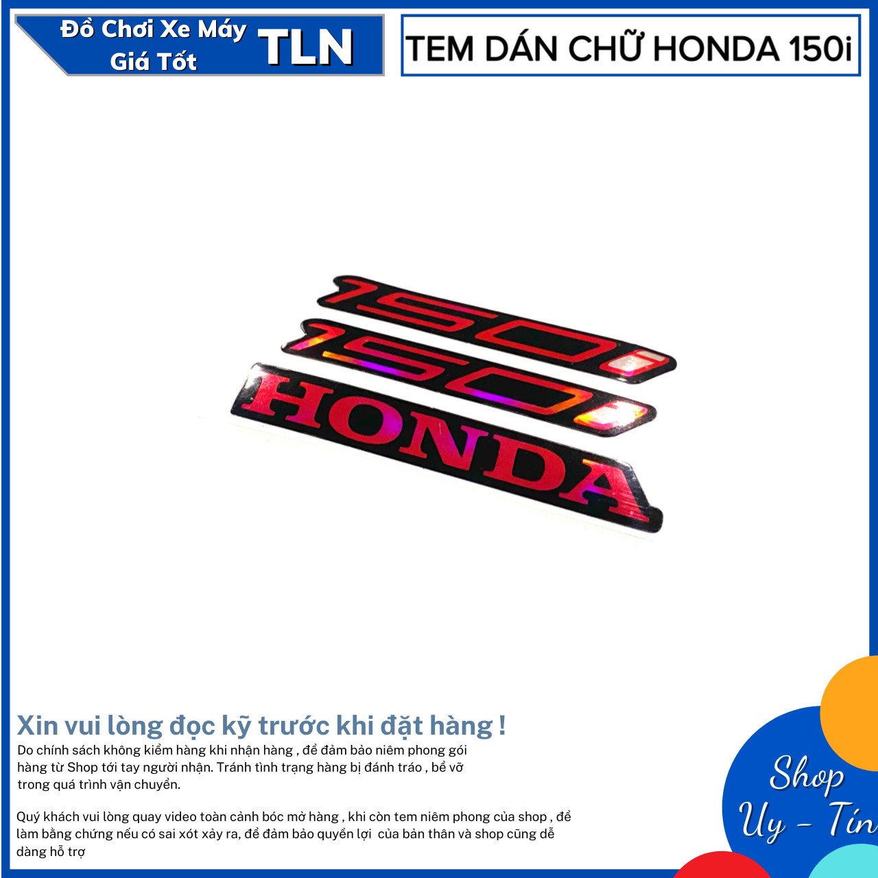 Set tem dán xe máy chữ honda 150i