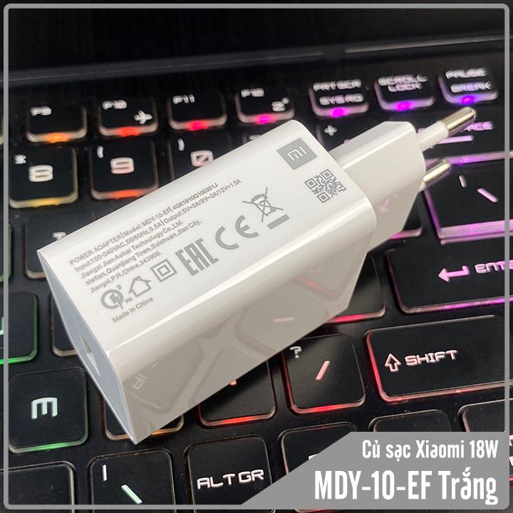 Củ sạc Xiaomi sạc nhanh Quick Charge 3.0 MDY-10-EF - Trắng