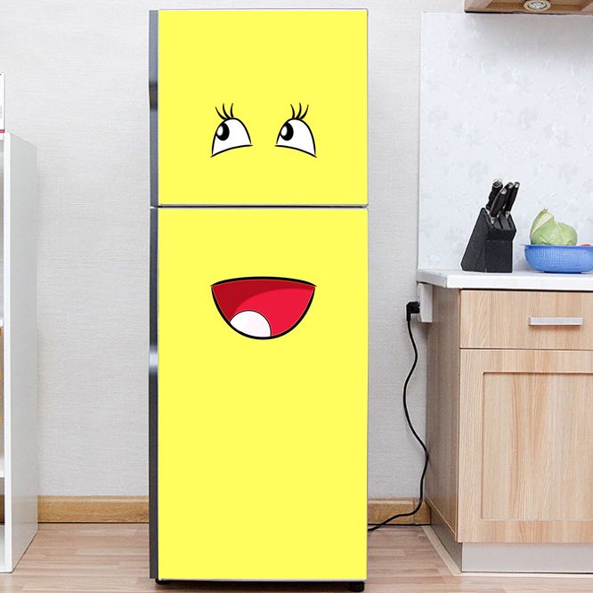 Decal dán tủ lạnh cao cấp - smile 3