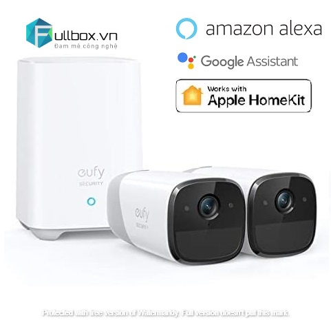 [Trả góp 0%]Camera eufycam 2 - camera ngoài trời dùng pin 365 ngày