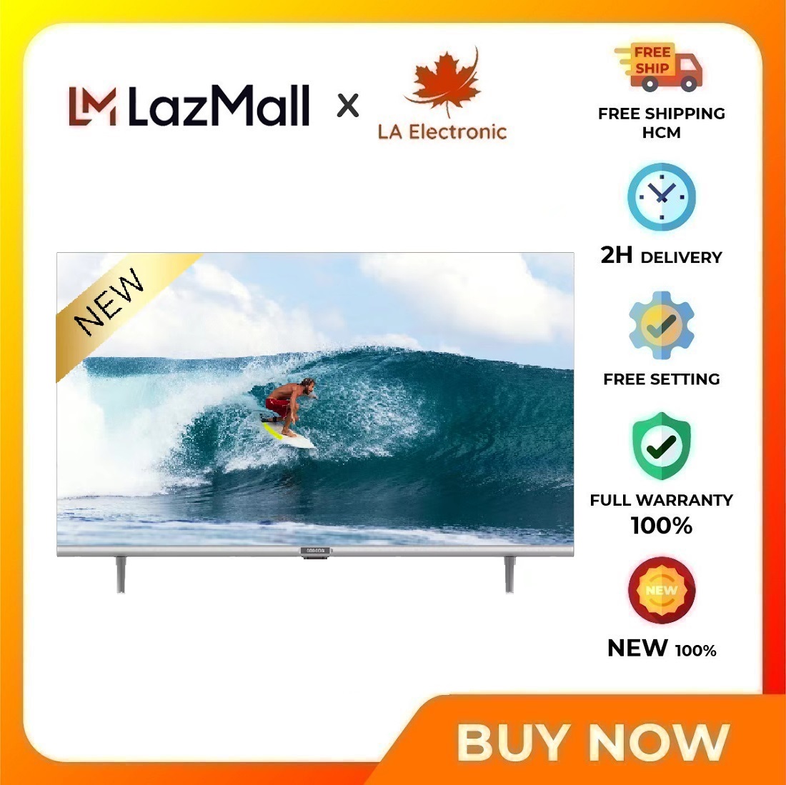 - Smart Tivi Coocaa 43 inch 43S3U - Miễn phí vận chuyển HCM - Chiếu màn hình điện thoại lên tivi, Điều khiển bằng điện thoại qua App
