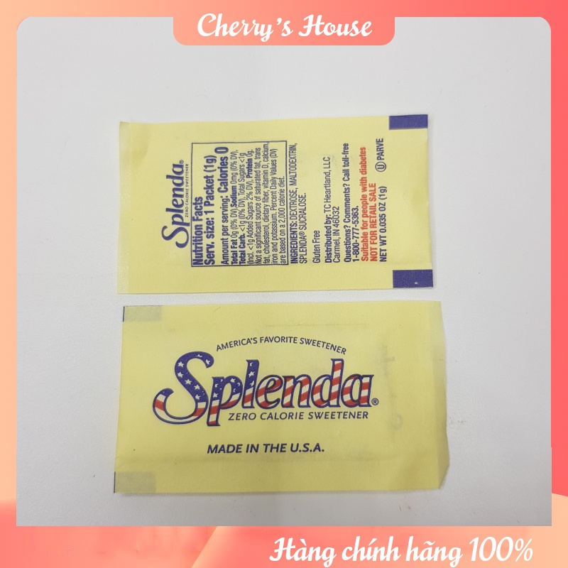 Combo 100 gói đường ăn kiêng Splenda