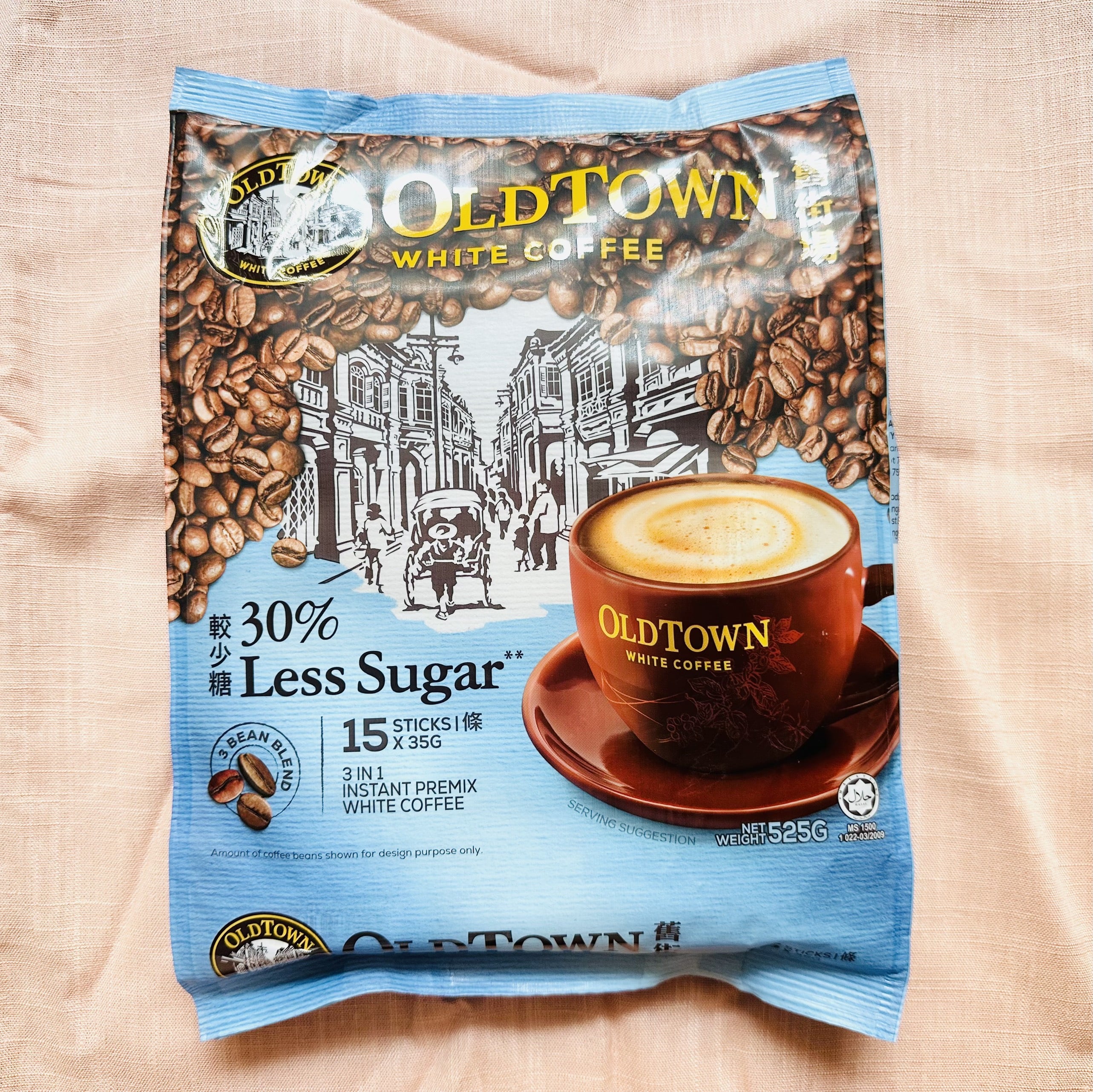 [MẪU MỚI 474g] Cà phê trắng hòa tan 3 in 1 Oldtown White Coffee - Ít đường