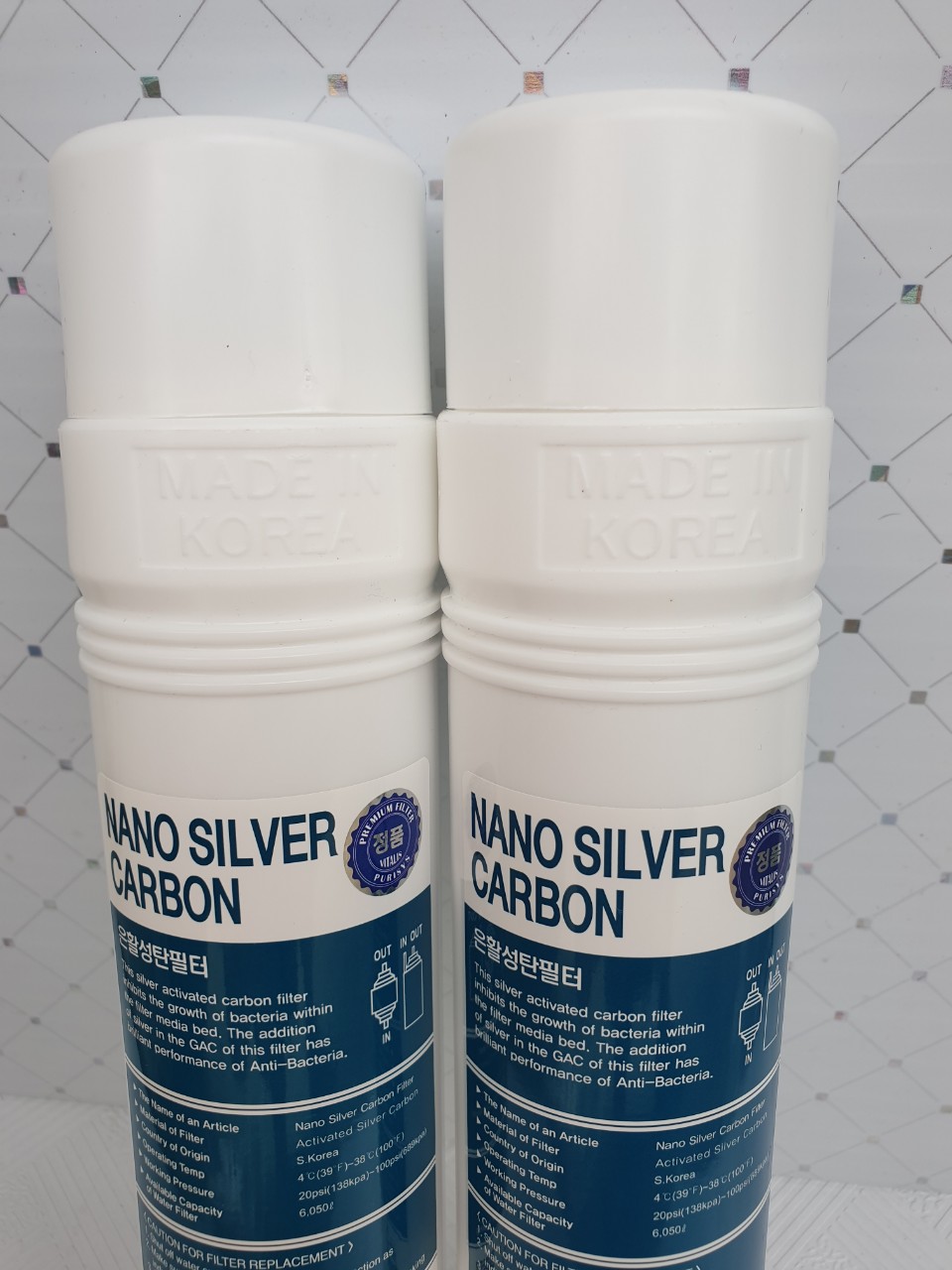Lõi Nano Silver Carbon xuất xứ Hàn Quốc (Dùng thay lõi số 4 của bộ tiền lọc)