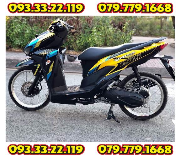 Tem Rời Honda Vario 2018 Dán Xe Vàng Đen