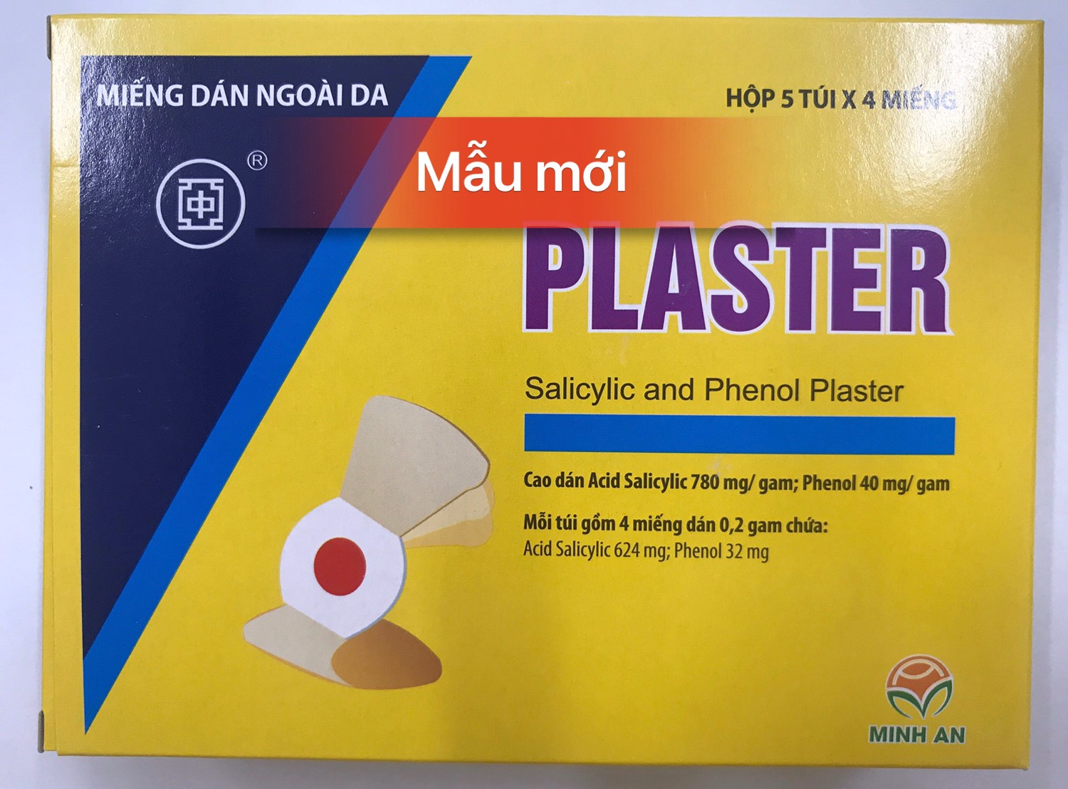 Miếng dán mụn cóc , mắt cá chân plaster hộp 20 miếng - icare