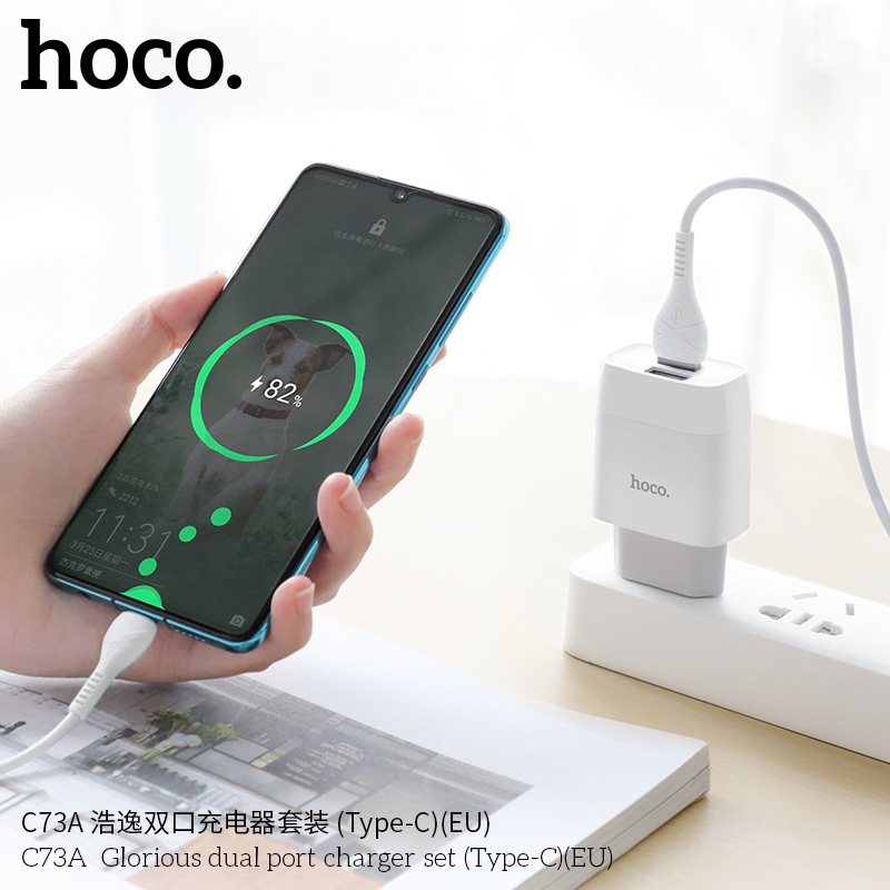 Củ sạc nhanh iphone HOCO C73A , cốc sạc nhanh cho điện thoại iphone 11/12 Pro Max, ipad, Xiaomi, Samsung Type C Sagopy