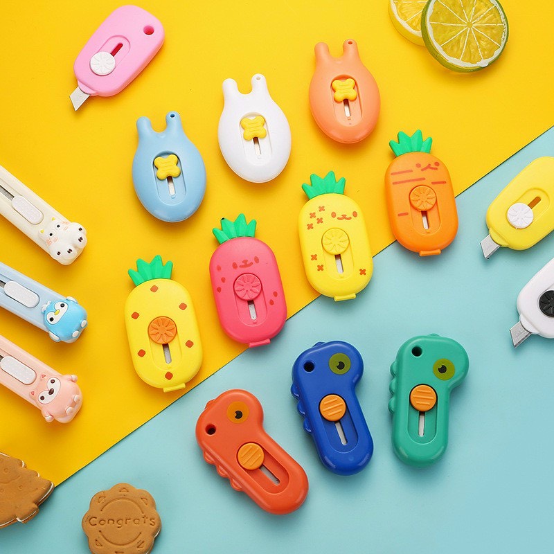 Dao Rọc, Cắt Giấy Mini Nhiều Mẫu Dễ Thương ( Giao Màu Ngẫu Nhiên )