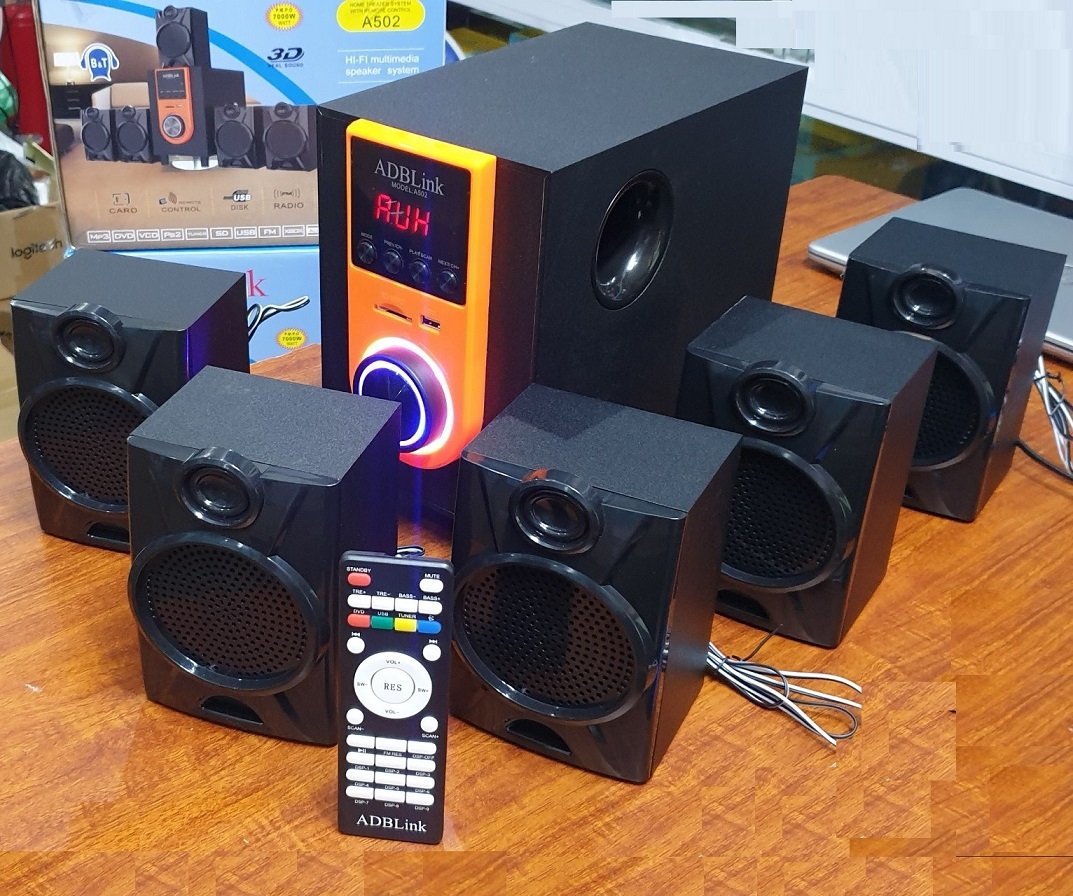 Loa Vi Tính 5.1 ADBLink A502( Bluetooth - FM , Thẻ Nhớ , Usb )
