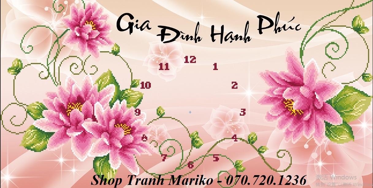 [HCM]Tranh đính đá Gia Đình Hạnh Phúc 88635_75*41cm