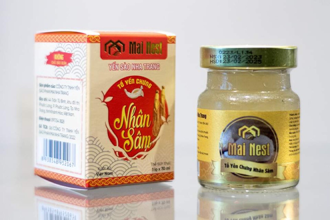 Yến Mainest chưng nhân sâm