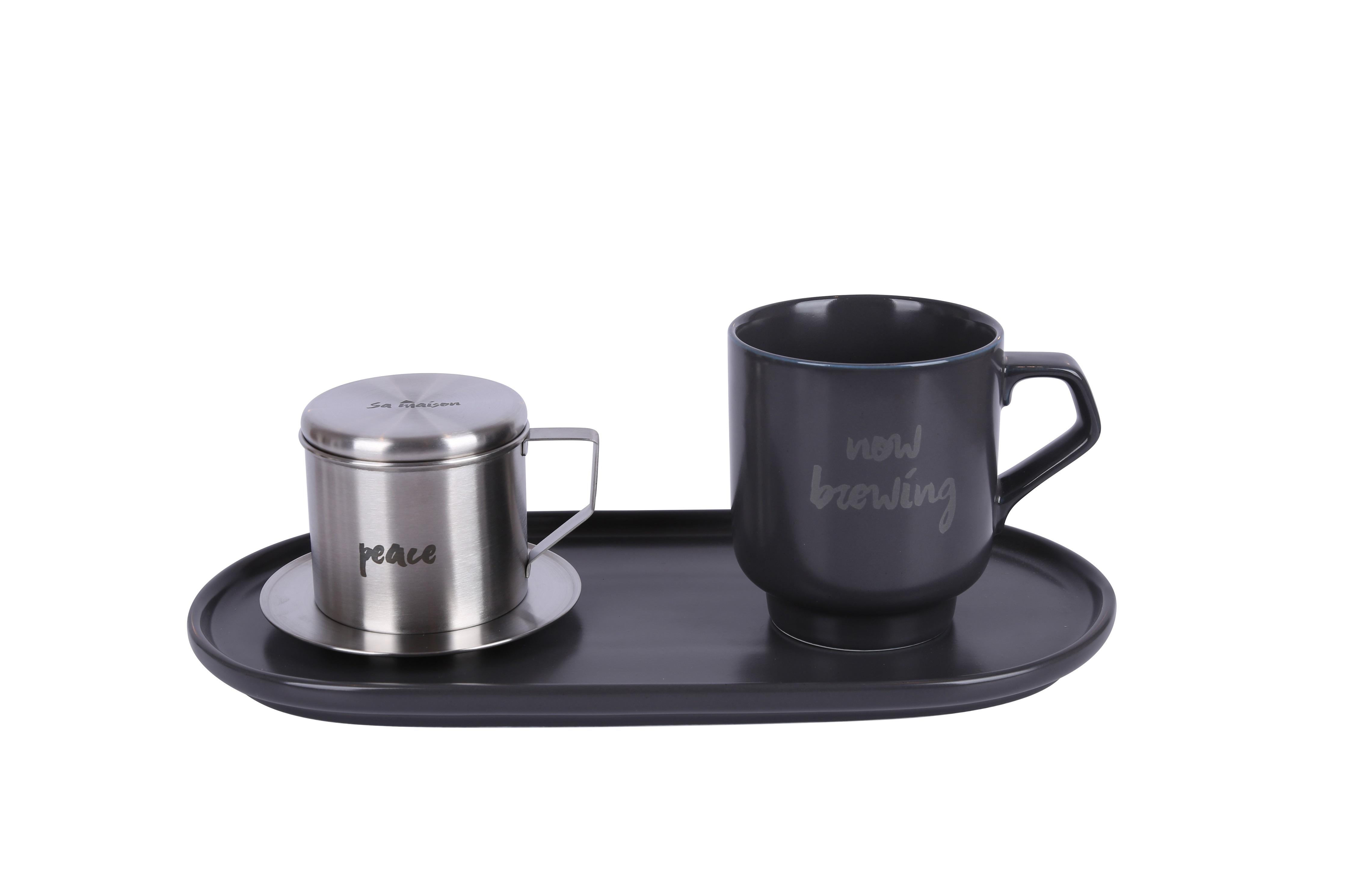 Phin café Sa Maison Love, chất liệu inox không gỉ