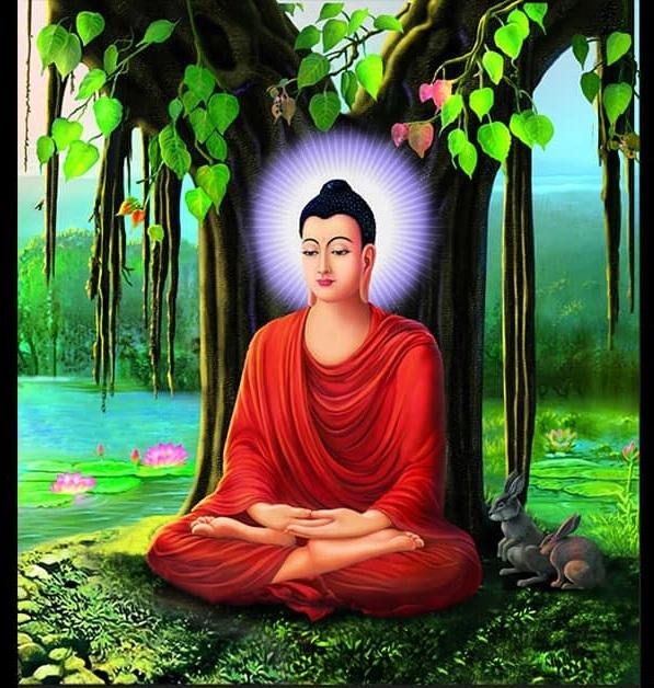 [HCM]tranh thêu chữ thập Phật thích ca Mâu ni - LV3033