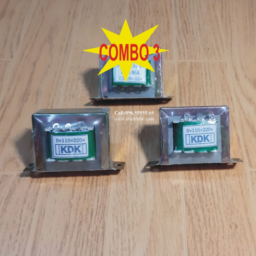 [COMBO 3 BỘ] Biến áp 220V 450mA nhiều đầu ra