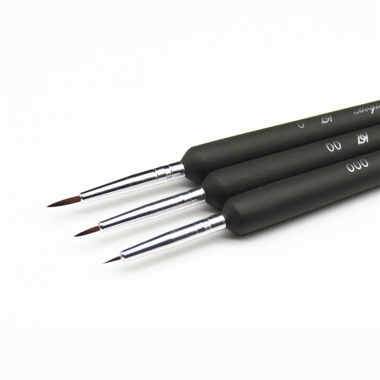 Bộ 3 cọ sơn mô hình 0/00/000 (Bộ cọ 000)