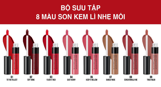 Son Kem Lì Nhẹ Môi Maybelline 03 Flush It Red 0.5g