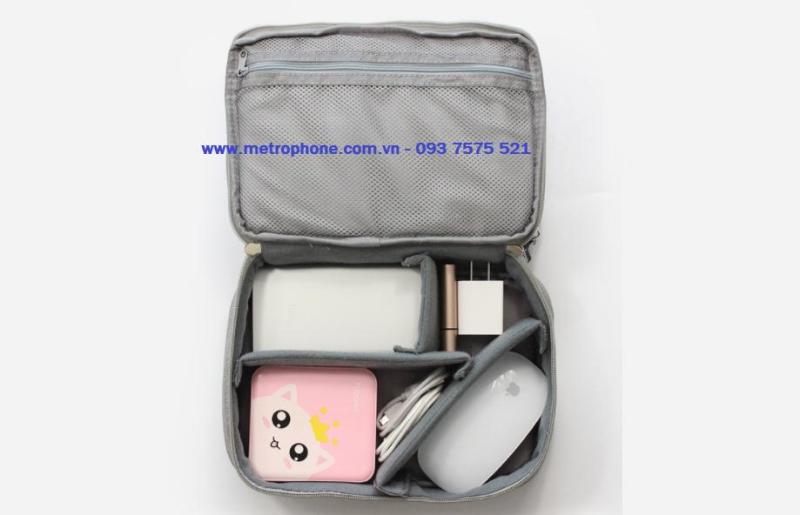 Túi đựng đồ công nghệ phụ kiện điện thoại Baona 2 ngăn (23cm x 16cm x 8.5cm )