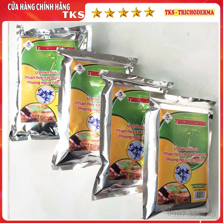 [1 Kg] NẤM TRICHODERMA 5 Chủng Nấm: Ủ Phân Hữu Cơ, Cải Tạo Đất, Phòng Nấm Bệnh Hiệu Quả