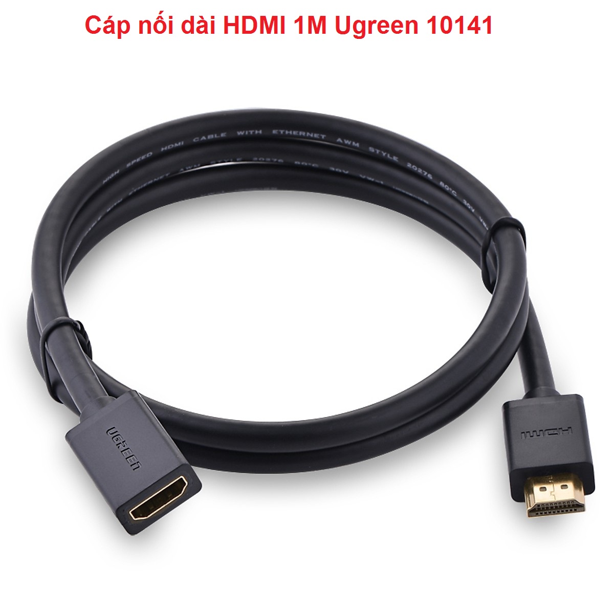 Cáp nối dài hdmi 1m ugreen 10141