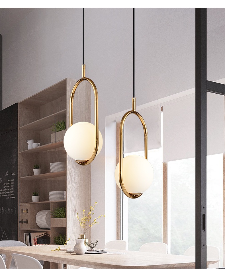 Combo 2 đèn thả KOW trang trí nội thất cao cấp kèm bóng LED chuyên dụng