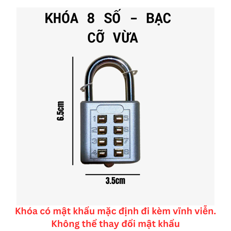 Khóa Số Chống Trộm Inox An Toàn
