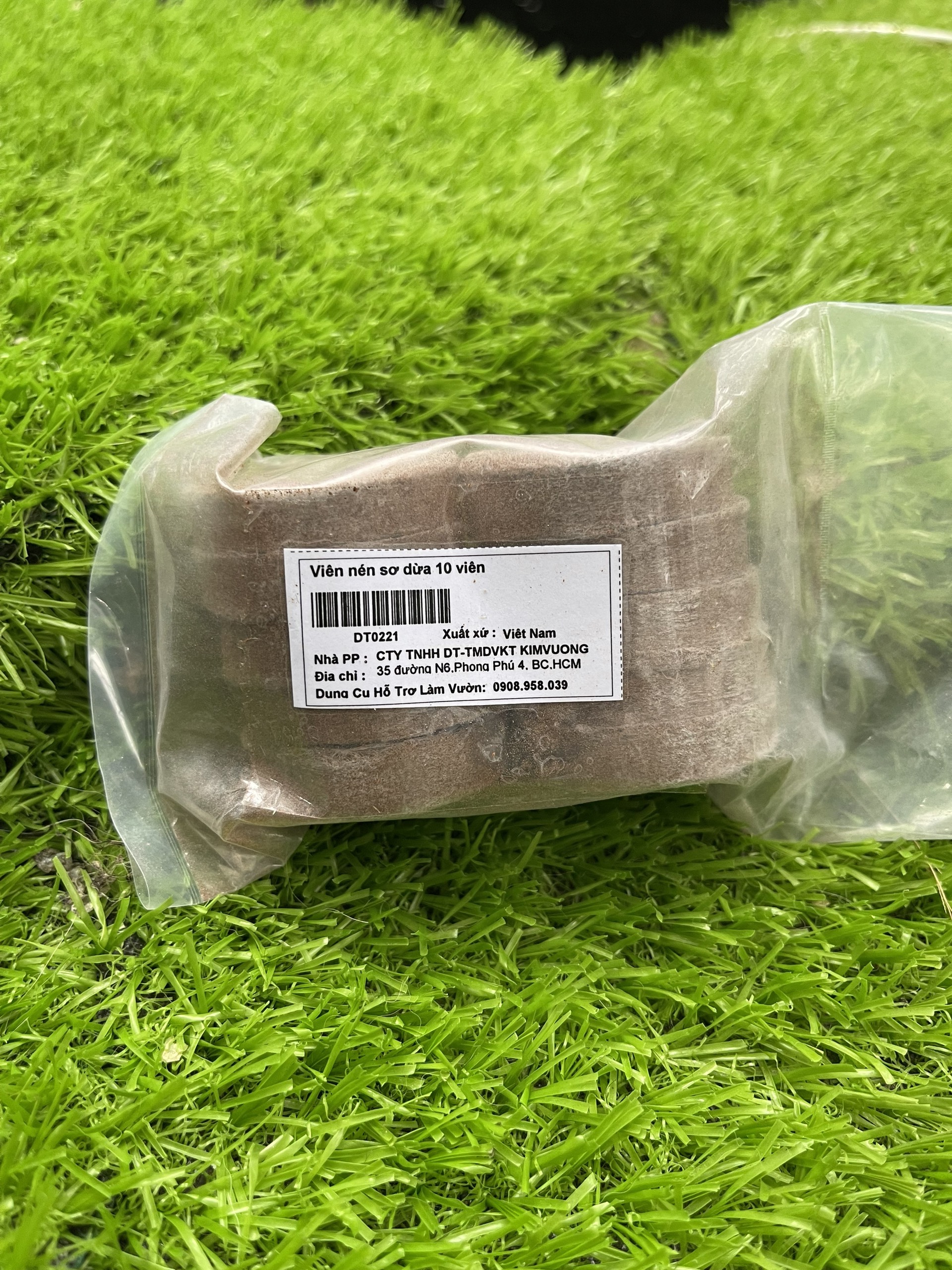 10 viên nén ươm hạt,  viên ươm sơ dừa đã qua xử lý cây nẩy mầm phát triển tốt