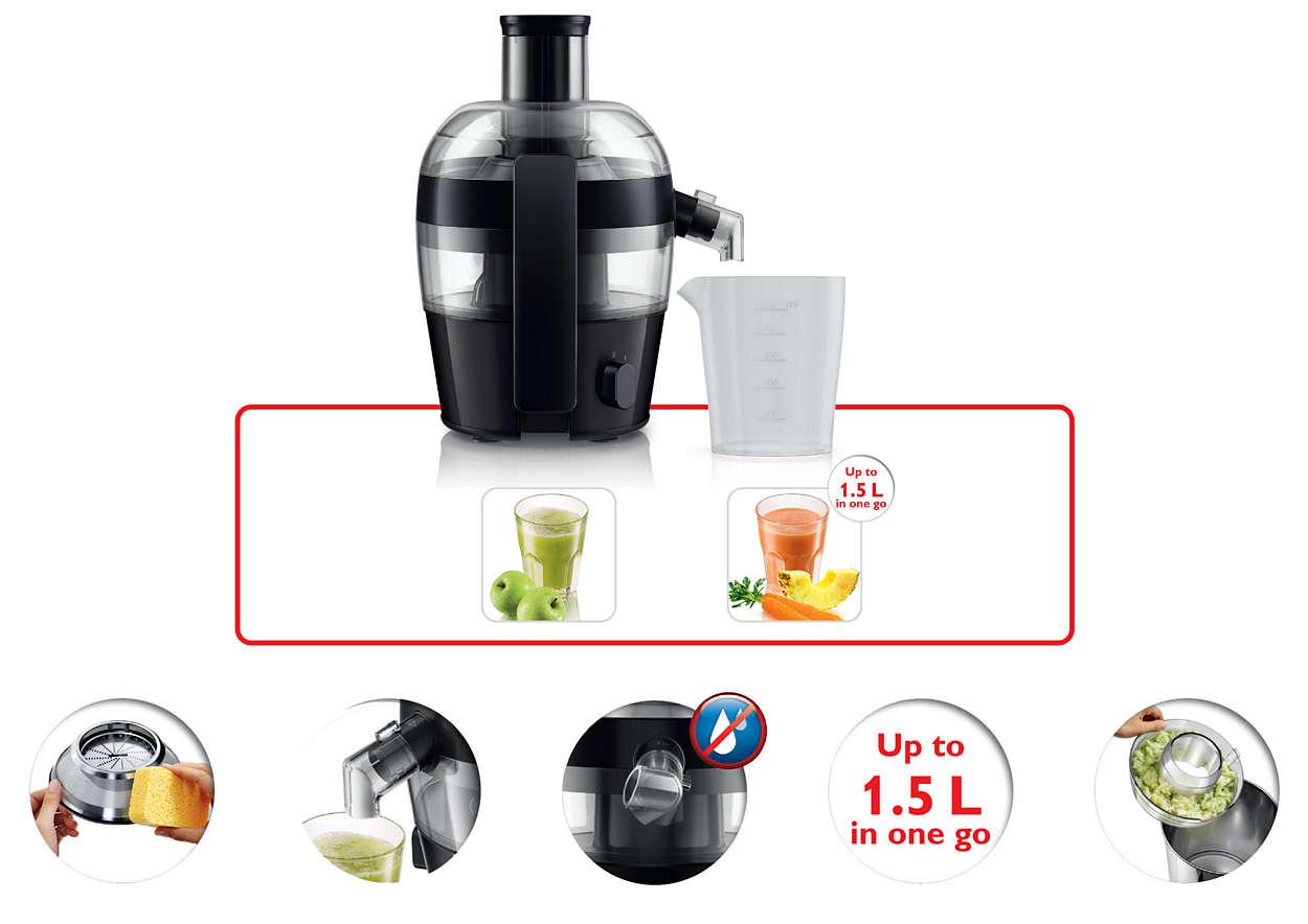 Máy Ép Trái Cây Philips Hr1832 - Hàng nhập khẩu (Đen)