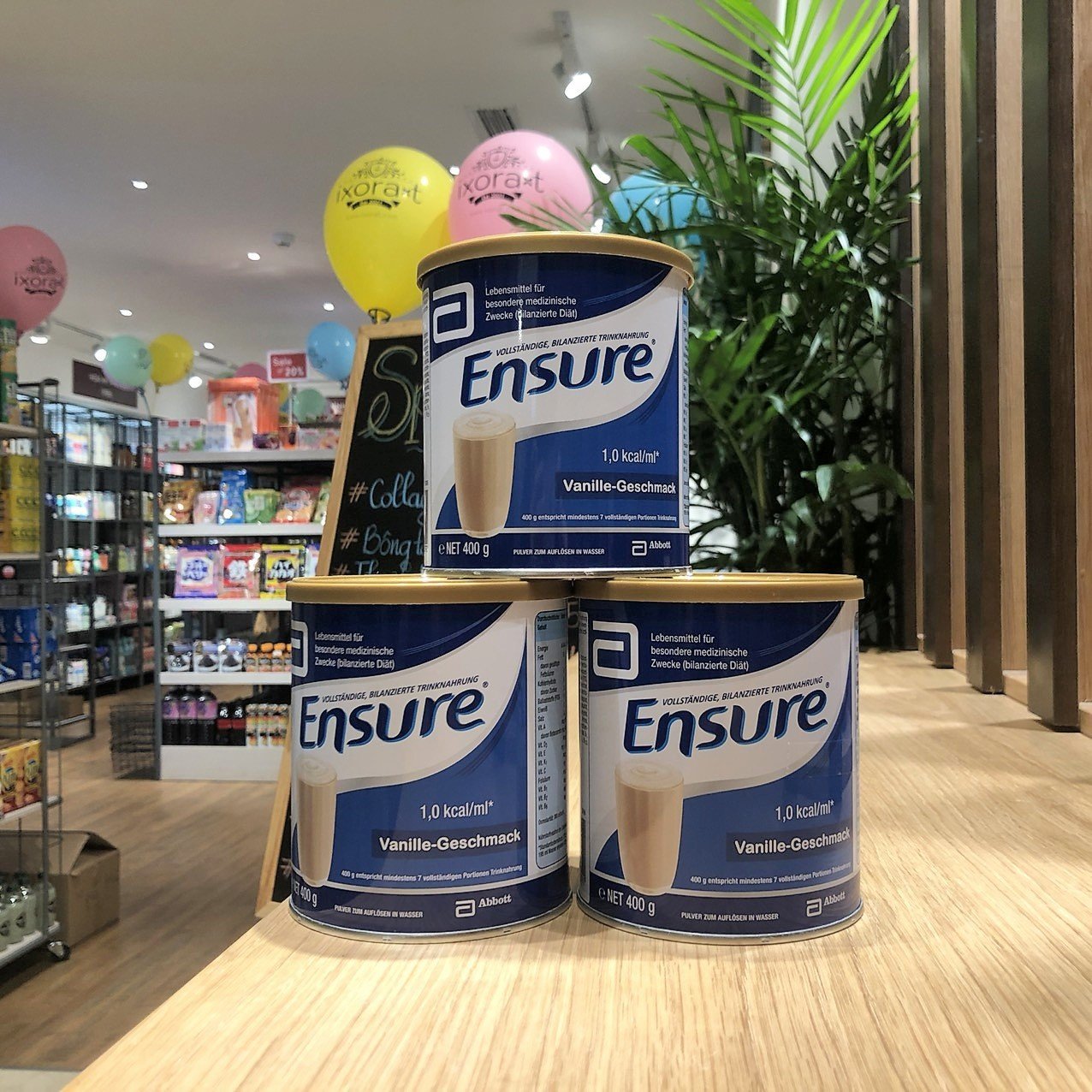 Sữa bột ensure đức hộp 400g hương vanila bổ sung dinh dưỡng tăng cường đề kháng date mới T3/2025