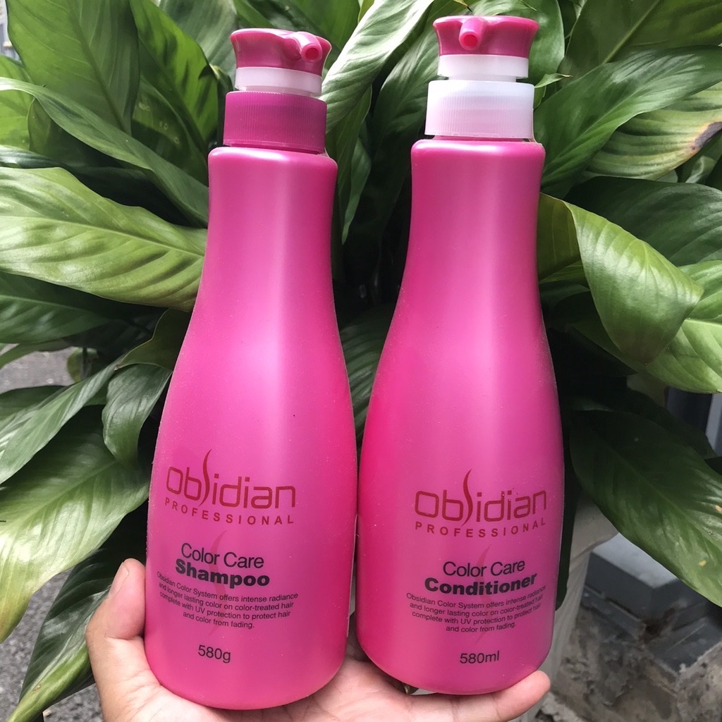 🇰🇷KOREA🇰🇷 Dầu gội xả dưỡng tóc nhuộm cao cấp Obsidian Color Care 580mlx2