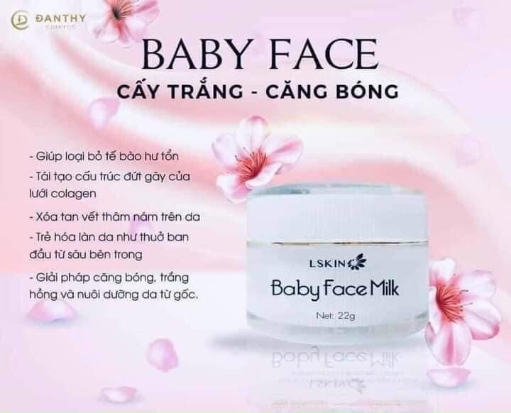 Baby face sản phẩm trắng da đan thy