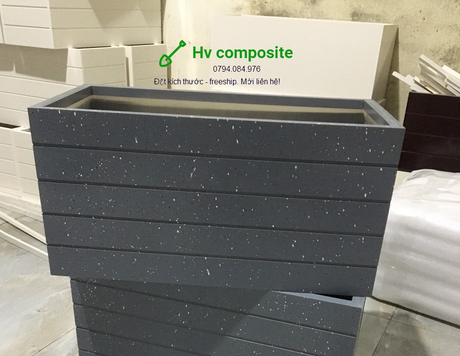 chậu trồng cây composite 80x25x25